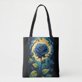 Blauwe Rozen wijnstokken 3 Tote Bag (Voorkant)