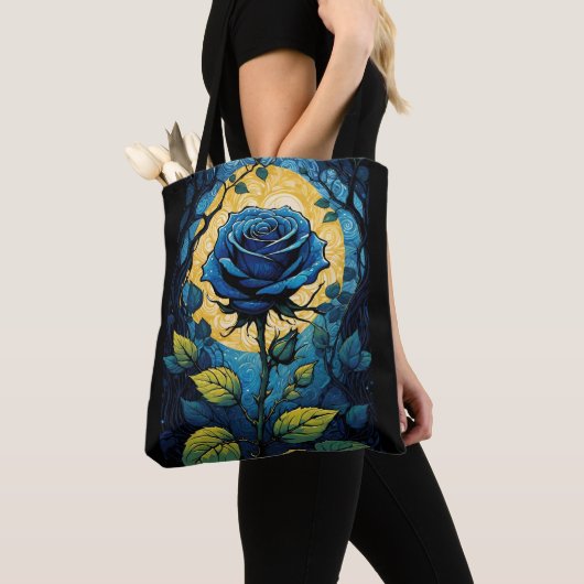 Blauwe Rozen wijnstokken 3 Tote Bag (Dichtbij)