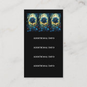 Blauwe Rozen wijnstokken Visitekaartje (Achterkant)