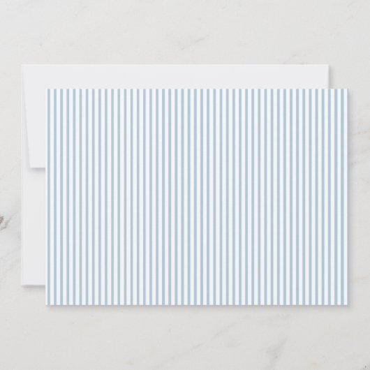 Blauwe Rozenkrans Communie Foto Kaart (Achterkant)