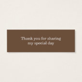 Blauwe Rozenkrans klein Label Mini Visitekaartjes (Achterkant)