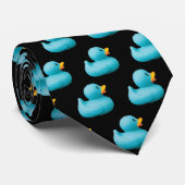 Blauwe Rubber Ducks door verhaler Stropdas (Opgerold)
