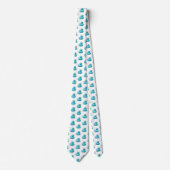 Blauwe Rubber Ducks door verhaler Stropdas (Voorkant)