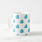 Blauwe Rubbereenden door storeman Koffiemok (Voorkant links)