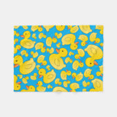 Blauwe rubbereenden uit de lucht fleece deken (Voorkant (Horizontaal))