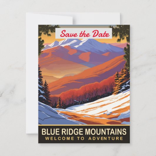 Blauwe Ruggebergte,  Save The Date (Voorkant)