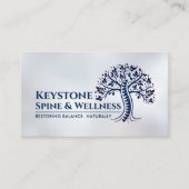 blauwe ruggengraat visitekaartje (Voorkant)