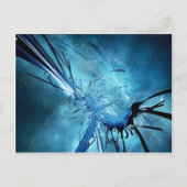 Blauwe ruimte briefkaart (Voorkant)