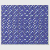 Blauwe Ruimte Dromen Cadeaupapier (Vlak)