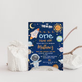 Blauwe ruimte Eerste reis rond zon 1e verjaardag Kaart