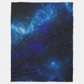 BLAUWE RUIMTE FLEECE DEKEN (Voorkant)