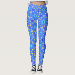 Blauwe ruimte leggings