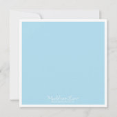 Blauwe ruimte voor vierkanten Eerste verjaardag Fo Kaart (Achterkant)