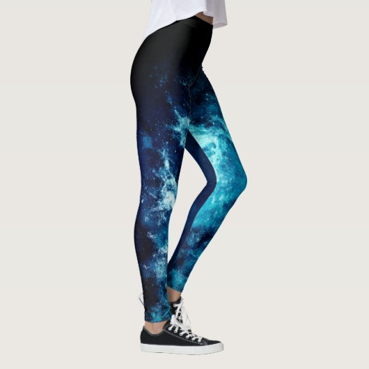 Blauwe ruimteas leggings (Rechts)