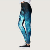 Blauwe ruimteas leggings (Links)