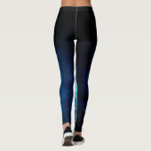 Blauwe ruimteas leggings (Achterkant)