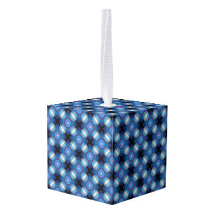 Blauwe ruimtelijke geometrie decoratie