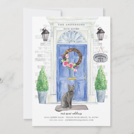 Blauwe Russische aankondiging (Voorkant)