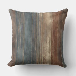 Blauwe Rust Beige Stripe Kussen