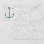 Blauwe rustieke Anker Bruiloft Plaats Kaarten Plaatskaartje (Voorkant / Achterkant)