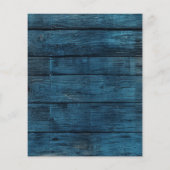 Blauwe rustieke boerderij Baby's Breath Jar Bruilo (Achterkant)