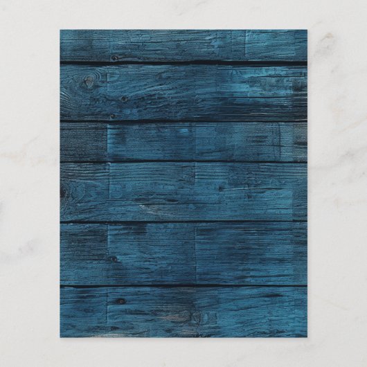 Blauwe rustieke boerderij Baby's Breath Jar Bruilo (Achterkant)