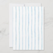 Blauwe Safari Baby Sprinkle Uitnodiging (Achterkant)
