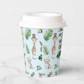 Blauwe Safari Dieren, Twins WIld ONes 1e verjaarda Papieren Bekers (Rechts)