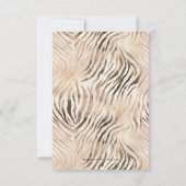 Blauwe Safari dieren, Wild Een 1e verjaardag Bedankkaart (Achterkant)