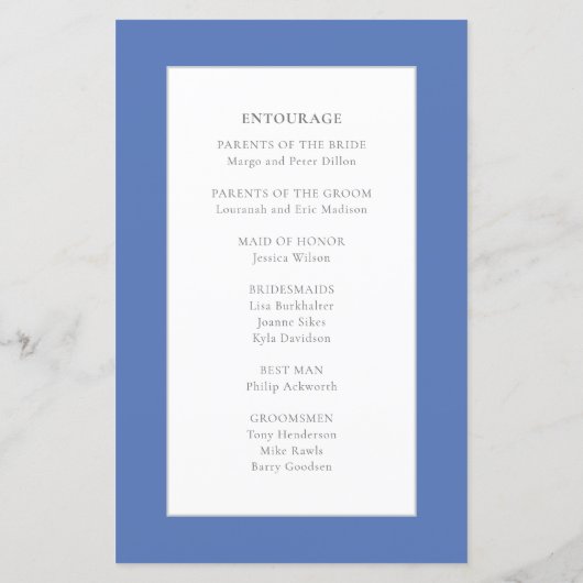 Blauwe saffier edelsteen huwelijksprogramma's (Achterkant)