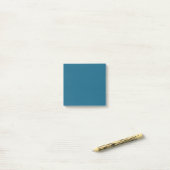 Blauwe saffier (effen kleur) post-it® notes (Op bureau)