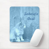 Blauwe Sahara (Kat) Muismat *PERSONALIZE* (Met muis)
