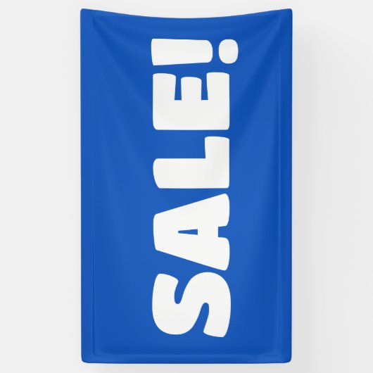 Blauwe SALE! Banner (Verticaal)