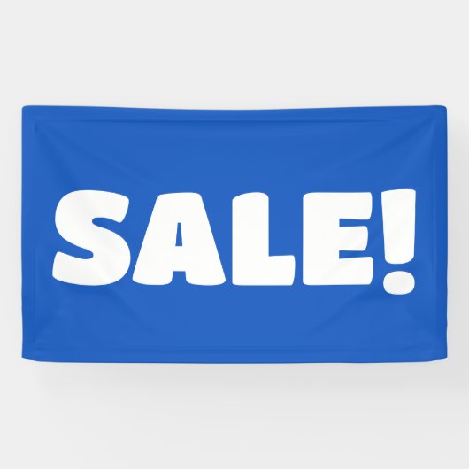Blauwe SALE! Banner (Horizontaal)