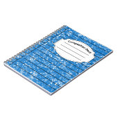 Blauwe samenstelling notitieboek (Linkerzijde)