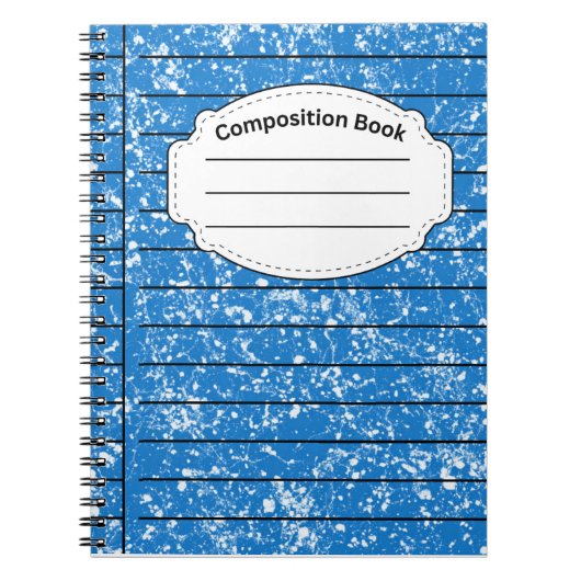 Blauwe samenstelling notitieboek (Voorkant)