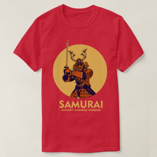BLAUWE SAMURAI T-SHIRT (Design voorkant)