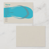 Blauwe Sandal - Chubby Visitekaartje (Voorkant / Achterkant)