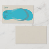 Blauwe Sandal - Klassiek Visitekaartje (Voorkant / Achterkant)