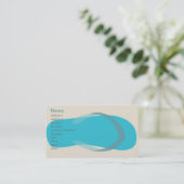 Blauwe Sandal - Klassiek Visitekaartje (Staand voorkant)