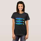 Blauwe Sardines T-shirt (Voorkant volledig)