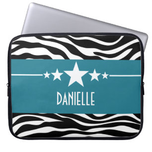 Blauwe Sassy Star-laptophoes Laptop Sleeve