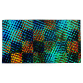 Blauwe schaak, groene kras, rode, valse vuile vlek kussensloop (Voorkant-Rechts)