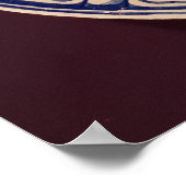 Blauwe schaal, afkomstig van een late Ming Export Poster (Hoek)