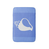 Blauwe schaal badmat (Voorkant Verticaal)