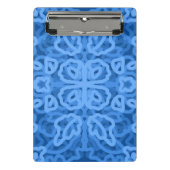 Blauwe schaal mini klembord (Voorkant)