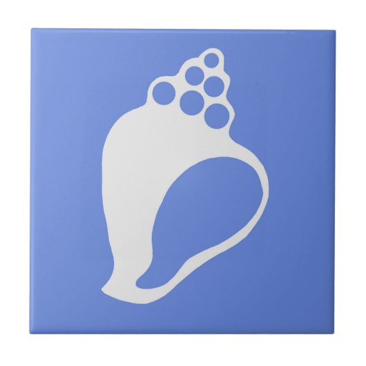 Blauwe schaal tegeltje (Voorkant)