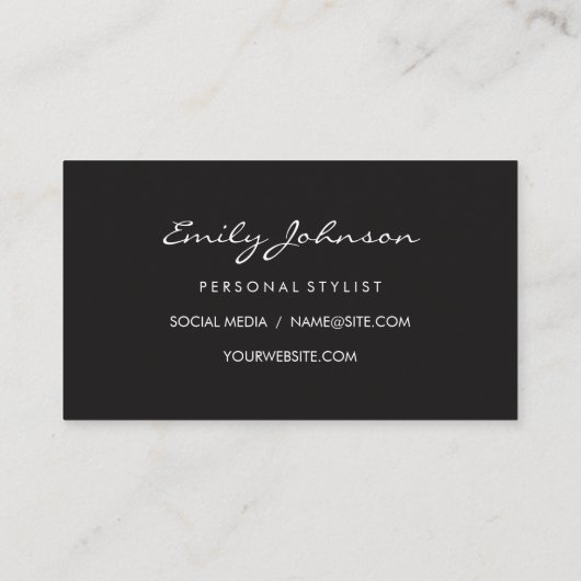 blauwe schaar | Grijze textuur achtergrond Visitekaartje (Achterkant)