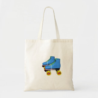 Blauwe Schaatsen van Roller in retrorstijl Tote Bag