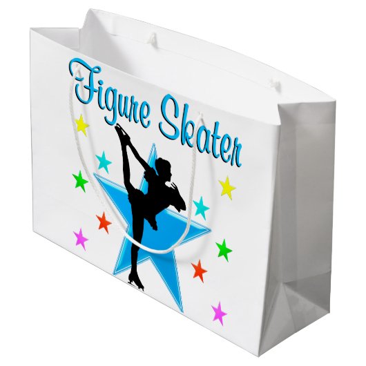 BLAUWE SCHAATSSTER LARGE CADEAUTASJE (Achterkant Gekanteld)